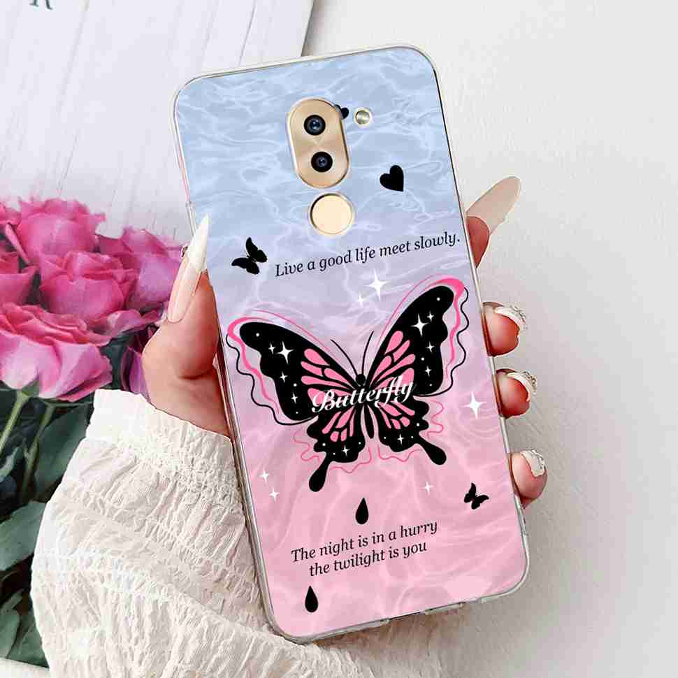 For Huawei Honor 6X BLN-AL10 Case Cute Cartoon Painting Soft Silicone TPU Cover For Honor 6X 6x BLN-L21 5.5" Popular Cats Shell