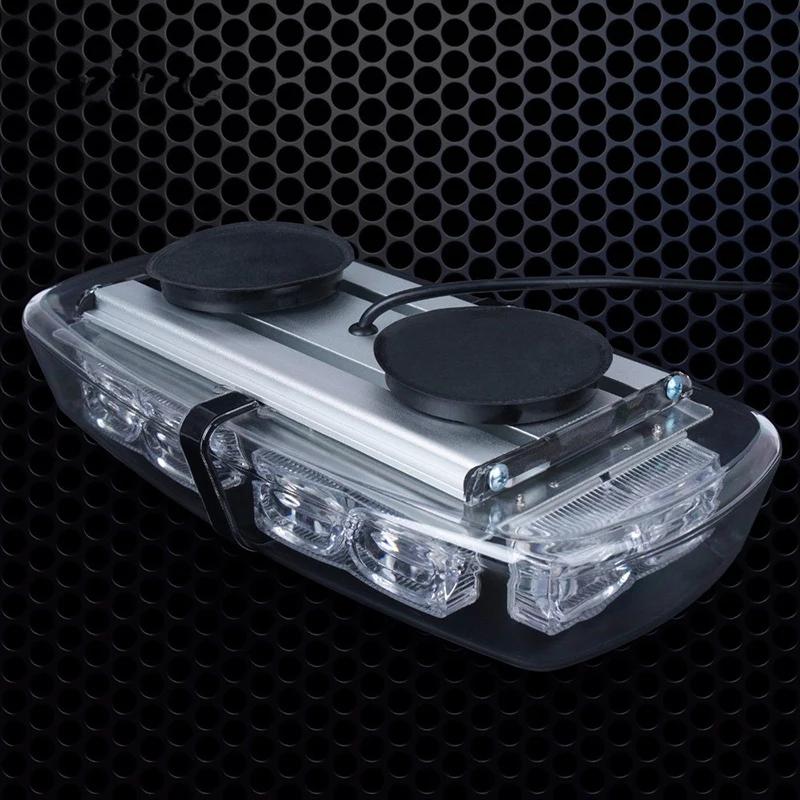 36 LED 12-24V Truck Police Fireman Warning Flash Lights Blue/White 36LED Car Roof Flashing Strobe Emergency Light DC12V