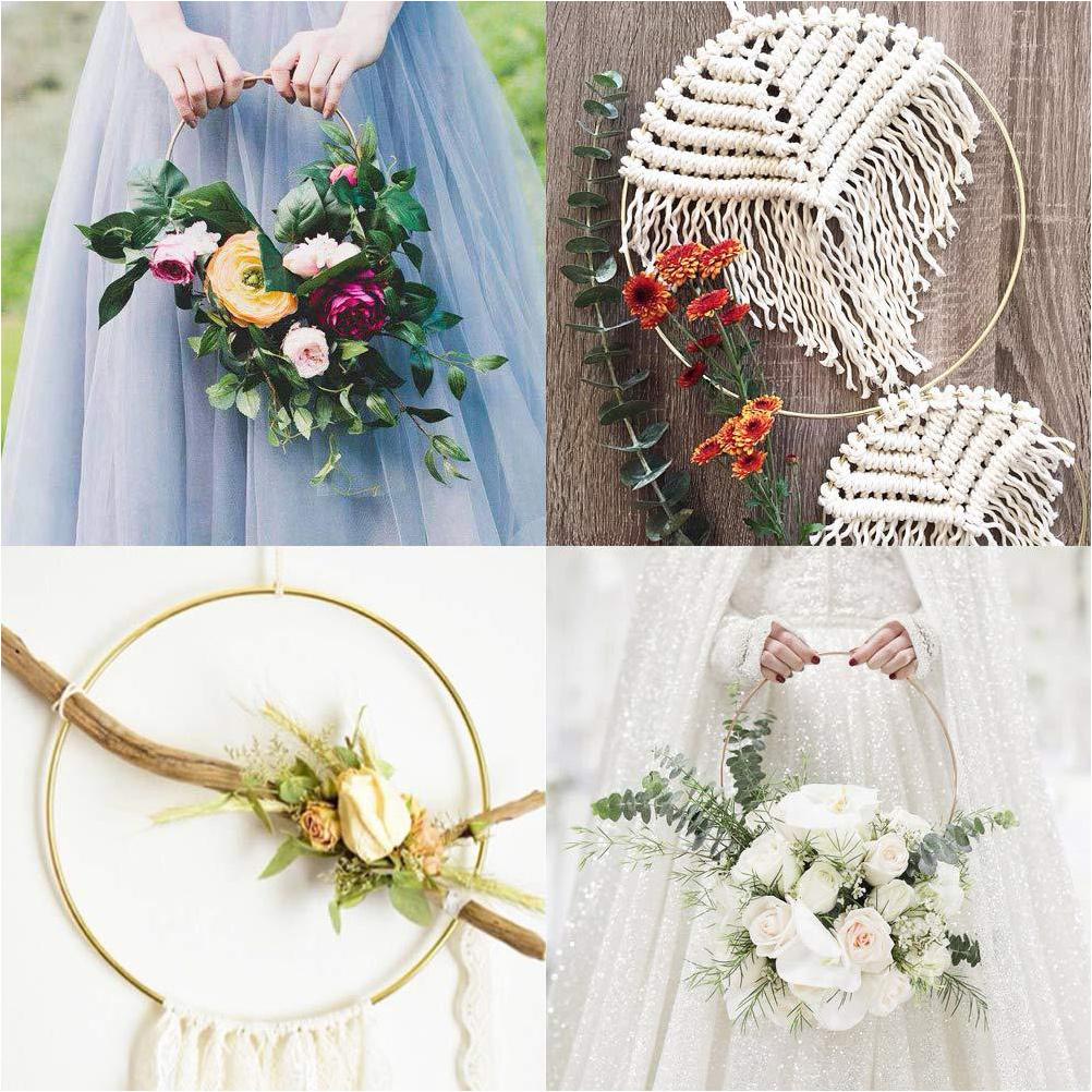 10 Pcs Dream Catcher Hoop Decor Macrame Rings Circle Wall The Dreamcatcher Metal Decorations