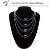 Stainless Steel Ball Chains Dog Tags Chain Bead Necklace Chains for W/20 Connect