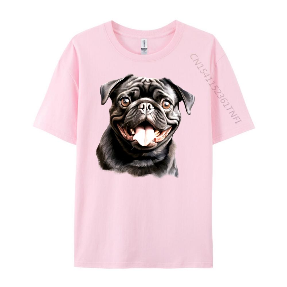 Cute Black Pug Free Shippping Items Lowest Prices Halloween Halloween White Graphic Tee Brand Clothing Gift