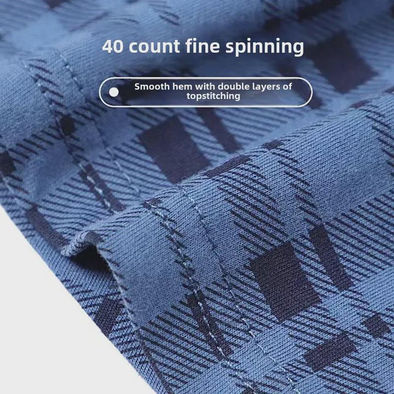 Men's Loose Cotton Boxer Briefs for Middle-Aged & Elderly - Large Size Summer Shorts