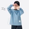 Boy's Striped Faux Layer Cotton Long-Sleeve T-Shirt