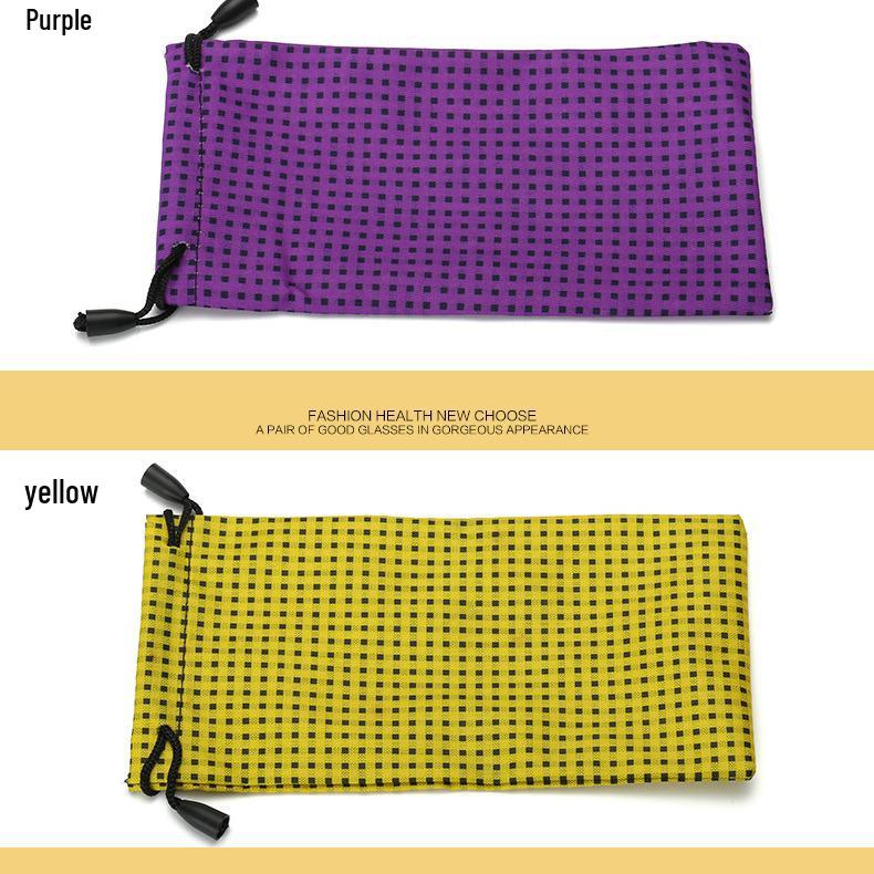Multicolor Microfiber Glasses Pouch - Soft Eyeglass Storage Bag