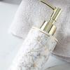 Wiederverwendbare 300ml Keramik Marmor Lotion Spenderflasche Elegant Leere Flasche Leicht zu Tragen für Badezimmer- & Küchengebrauch