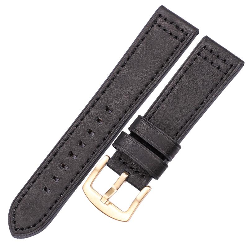 Cowhide Watchbands 18 20 22 24mm Women Men Quick Release for Samsung Gear S3 Genuine Leather Vintage Watch Band Strap
