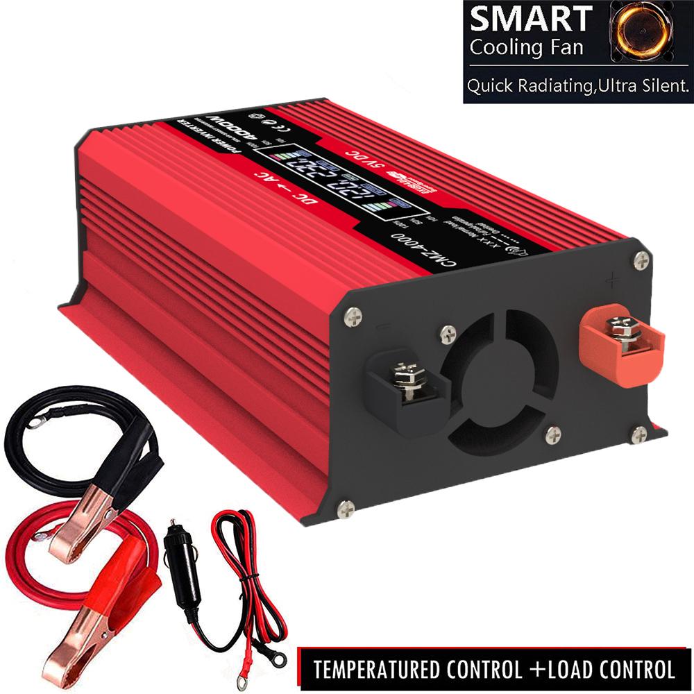 4000W   Leistung Modifizierte Sinuswelle   Wechselrichter LED-Anzeige 300W Nennleistung     12V auf AC 220V Konverter Hochfrequenz Auto-Strom  r Wechselrichter w