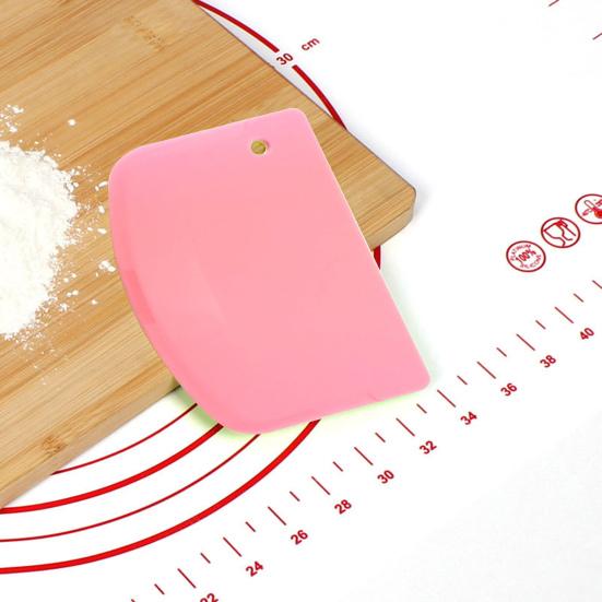 2Pcs Dough Cutter Set Bread Tools for Baking Semi-Circular Shape Dough Scraper with Ergonomic Design Easy