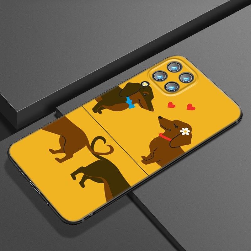 Dachshund Dog Love Phone Case For Samsung Galaxy A21 A30 A50 A52 S A13 A22 A32 4G A23 A33 A53 A73 5G A12 A31 A51 A70 A71 A72