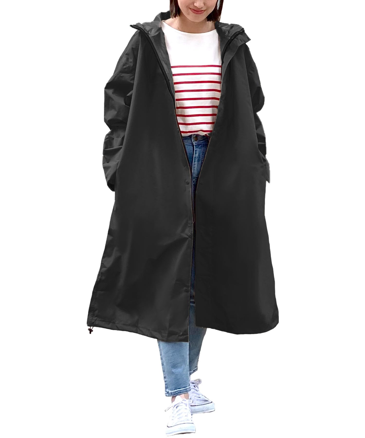 

Kobe Lettuce Однотонный непромокаемый черный женский плащ, Стильный, Цвет, Унисекс, Снаряжение, Размер, [K1105] чёрный