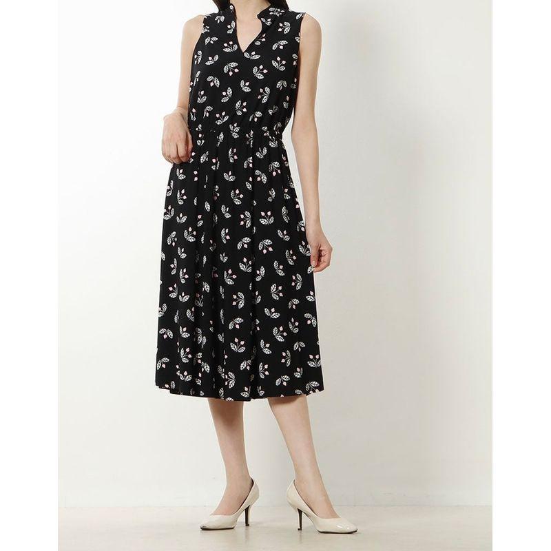 

Foreign Trade Order A s Lion s Head High-Quality Texture Street Personality Sleeveless Dress A Word Big Hemline Dress Print Girls Dress Black Print L(8)