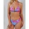 Swimsuit Three-piece Fashion Sexy Print Bikini Single Yarn