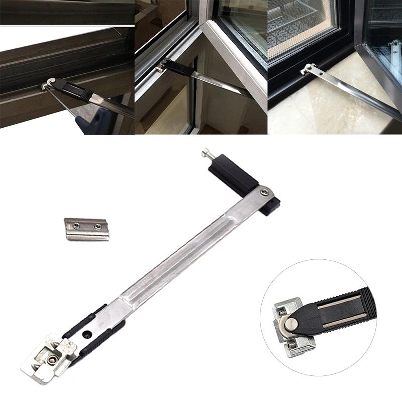 Inside Adjustable Stainless Steel Aluminum Window Sliding Wind Bracing Limiter Two-Link Angle Controller Window Wind Support