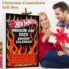 Calendario dell'Avvento di Natale Muscle Car Con Ornamenti in Acrilico per Feste