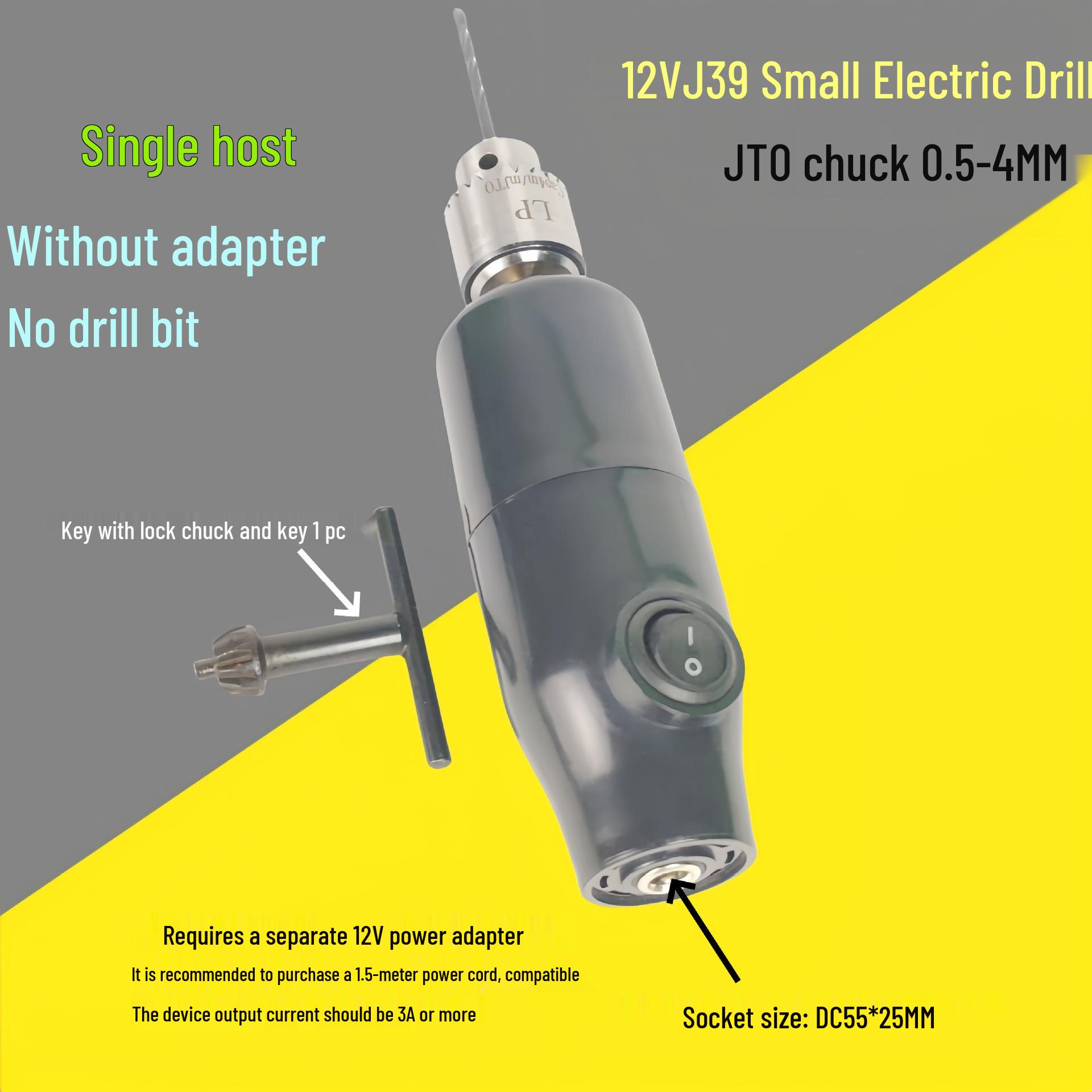 

12V Handheld Electric Drill for Crafts, PCB, and Model Building