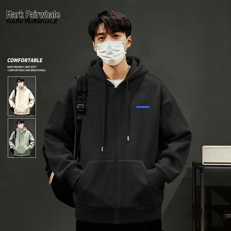 Mark Fairwhale Men's Loose Casual Hooded Sweatshirt