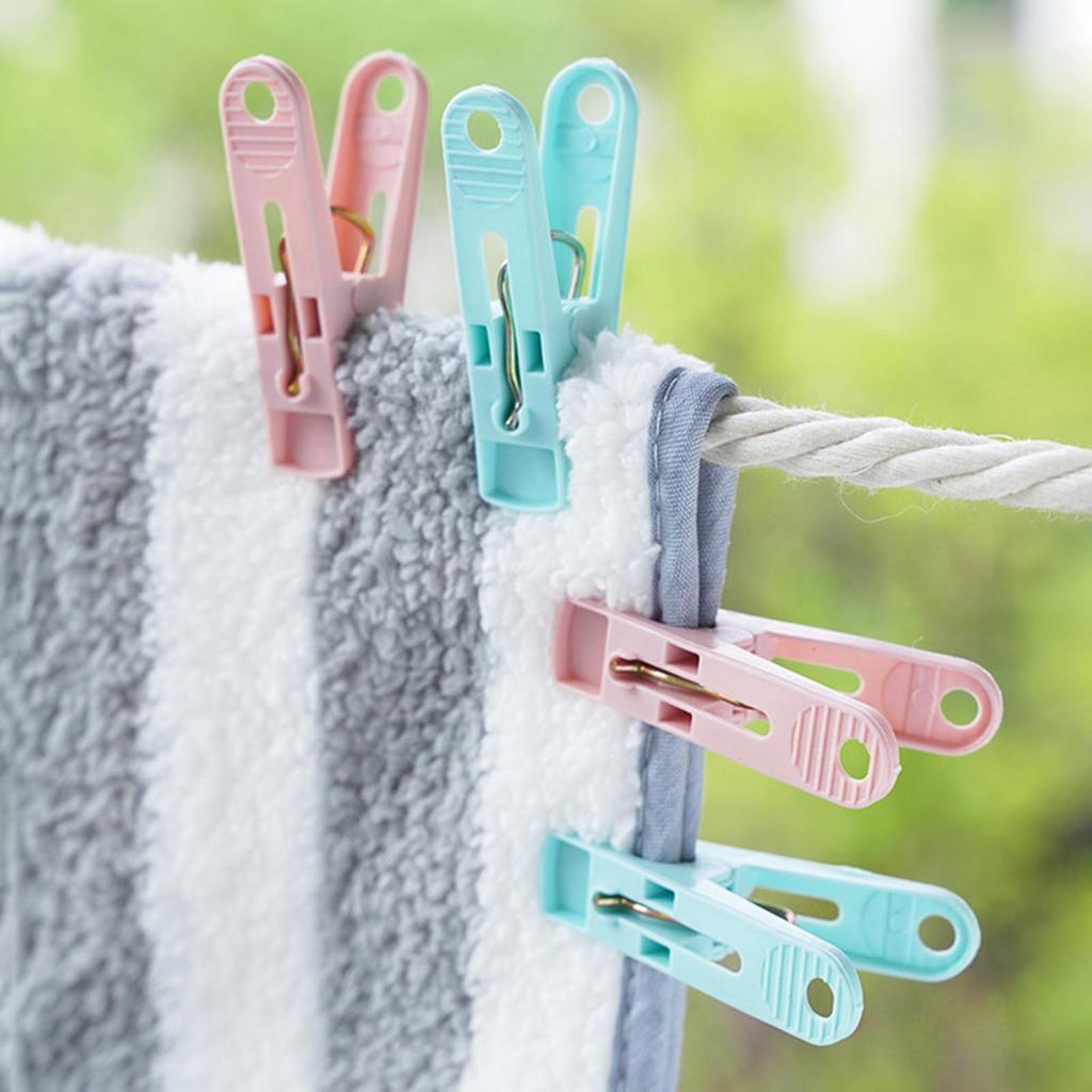 30Pcs Windproof Clothes Laundry Clothespin Slip-resistant Outdoor Use Multipurpose Clips Suitable for Fixing Quilts Pants