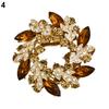 1 Pc Fashion Ladies Rhinestone Flower Bouquet Brooch Pin Scarf Bag Jewelry Charm