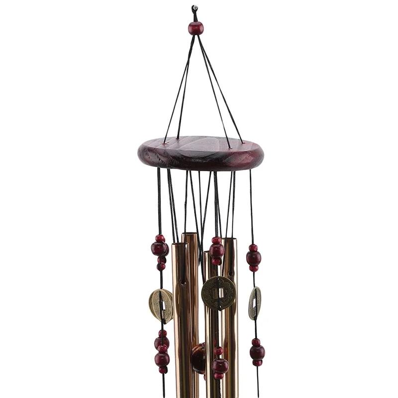 Outdoor Living Wind Chimes Yard Garden Tubes Bells Copper Antique Windchime Wall Hanging Home Decor Decoration