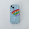 Smiley Love Rainbow Doodle Smile Cartoon Couple Colorful Phone Case For Iphone 11 12 Promax 14 Plus 13 Pro Max Fundas Cover