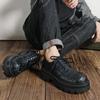 Derby Shoes Men's Autumn Low-top Niche Martin Shoes Platform Black Tooling Shoes British Casual Small Leather Shoes 2905-M
