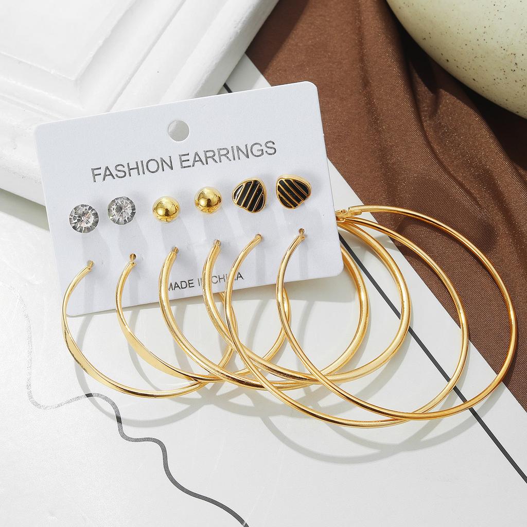2023 New Earrings Franc Diamond Earrings Exaggerate Earrings Fashion Set Elegant Charm Gold Luxury Earrings Gift Couple Earrings Set