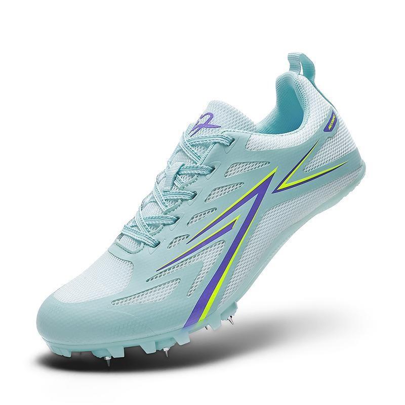 Racing student sports exam sprinting track shoes men s and women s high jump long jump running shoes medium and long running spikes 34