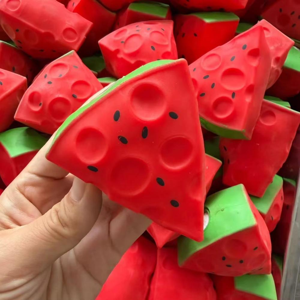 Shapable Crispy Watermelon Hand Relax Blocks Filled Squishy Boys Girls Crunchy Squeeze Kids Adults