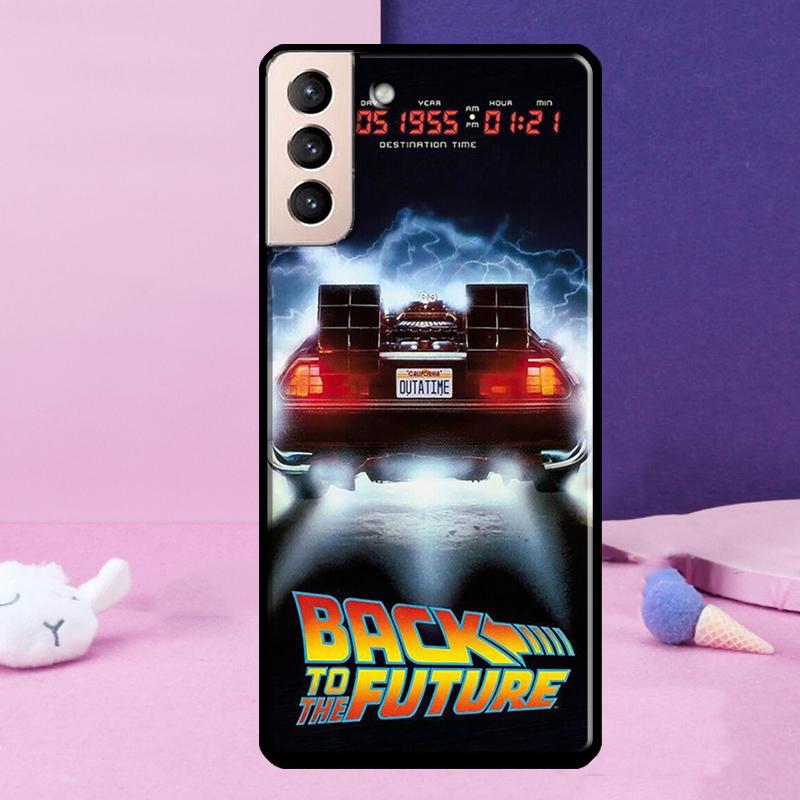 Back To The Future Time Machine Phone Case For Samsung Galaxy S24 Ultra S25 Ultra S9 S10 S20 S21 S22 Plus S23 S24 FE Cover