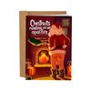 Rude Christmas Cards - Adult Humor Gag Gifts, Offensive Funny Designs (Santa/Reindeer/Gingerbread) With Kraft Envelopes, Xmas Greetings