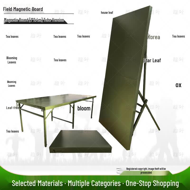Bloom Leaf Field Magnetic Map Board with Stand