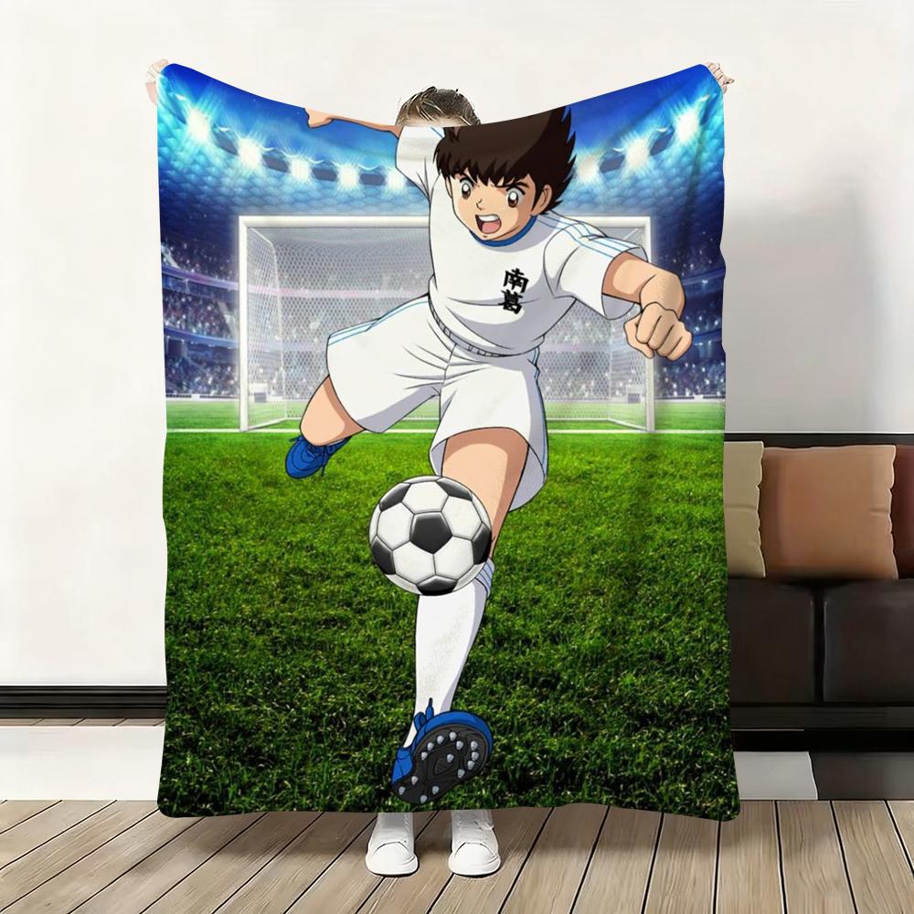 Japanese Anime T-Tsubasa C-Captain Throw Flannel Fluffy Soft Blanket Warm Skin-Friendly Throw For Sofa Bed Office Nap Winter