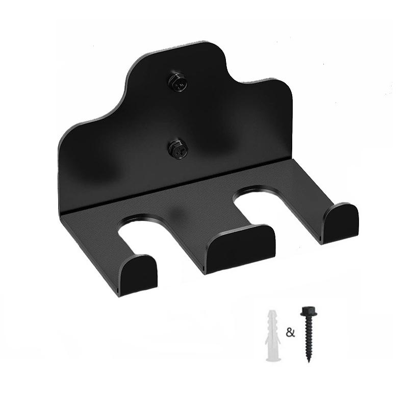 Wall Mount Rod Storage Rack Garage Organizer Trimmer Rack Garden Power Tool Hanger Vertical Hanging Heavy Duty Barbell Storage