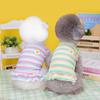 2023 New Pet Clothes Spring and Summer Wholesale Dog Skirt Dog Clothes New Clothing Striped Flower Vest