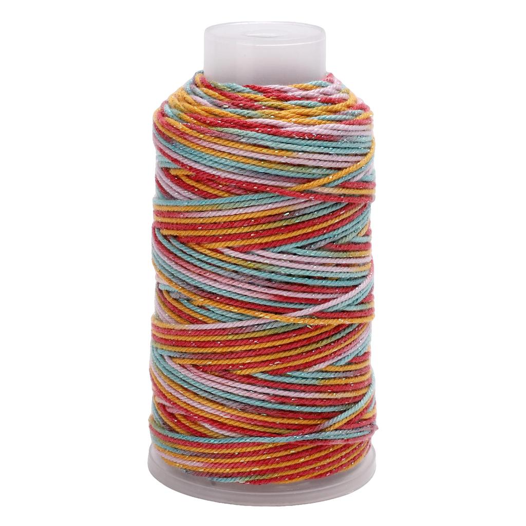 80Meter Polyester Cotton Thread Starry Sky Segment Dyeing Cord Sewing String DIY Handmade Accessories