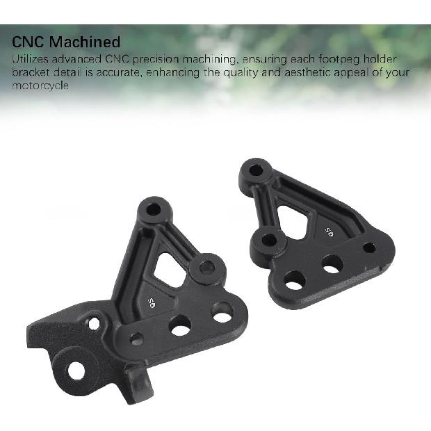 Footpeg Bracket, Durable CNC Aluminum Alloy Footpeg Mount Kit for Electric Dirt Bike Riders, Off Road Enthusiasts, Motorcycle Upgrade Scenarios