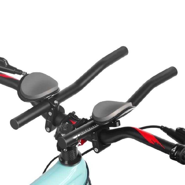 Road Bike Extension Wind Resistant Ergonomic Curved Shape Regulable Arm Position For Speed Optimization