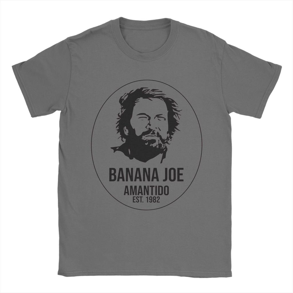 Banana Joe Bud Spencer Graphic Print T Shirt for Unisex Women  Pure Cotton  Tee Shirt Clothing