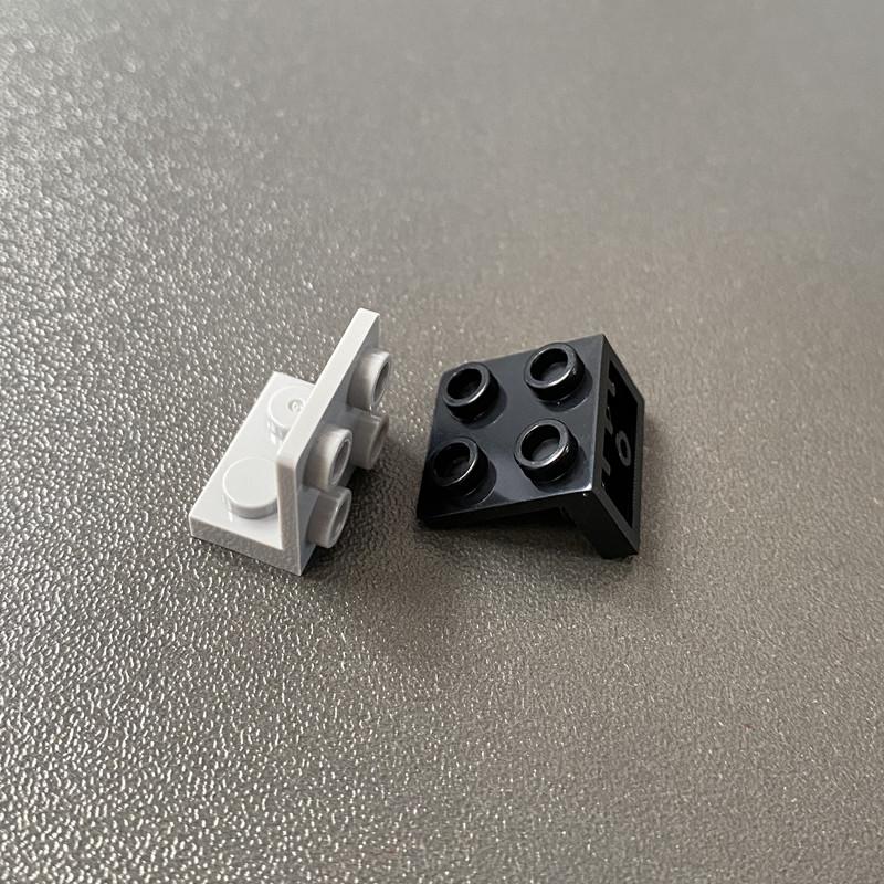 120pcs 1x2-2x2 Reverse bracket building blocks accessories parts wall panel connectors DIY Assembly bricks Compatible with block 99207