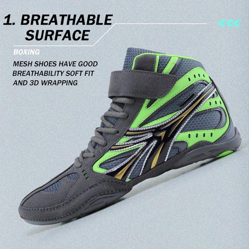 2025 New Mid Cut Unisex Authentic Wrestling Shoes For Men Training Shoes Non-Slip Wrestling Shoes Man Fighting Sneakers Gym Shoe
