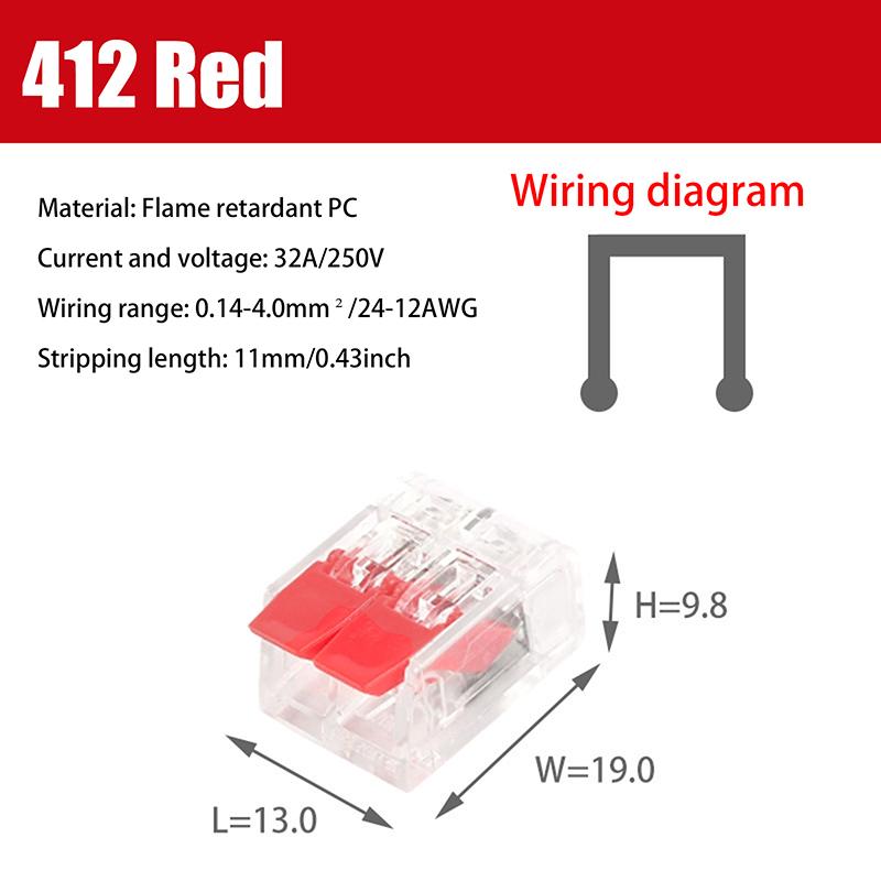 1 szt. Mini szybkozłączki kablowe dźwigniowe złącze elektryczne przewodu 2/3/4/5-pinowe kompaktowe złącze przewodu wtykowe blok zaciskowy