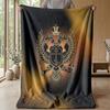 Coperta in Flanella Stampata Serbia Amica della Pelle Calda Decorativa Plaid per Divano Letto Interno Uso Quotidiano