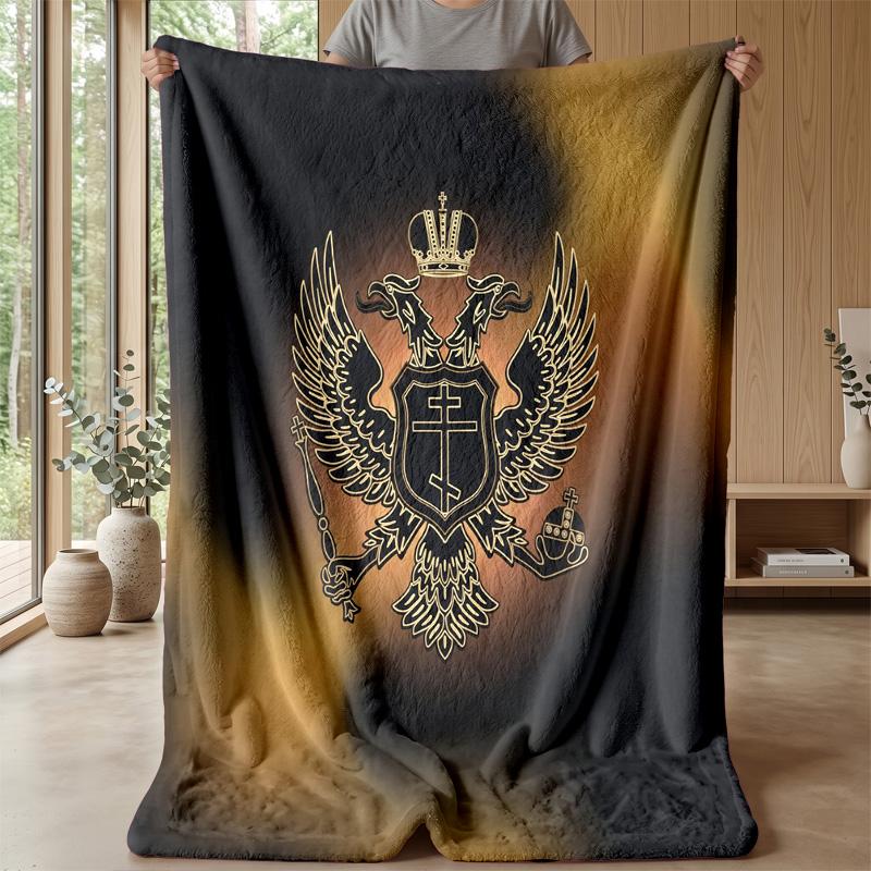 Coperta in Flanella Stampata Serbia Amica della Pelle Calda Decorativa Plaid per Divano Letto Interno Uso Quotidiano