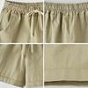 Margot St. Plus Size Casual Women Summer Solid Color Drawstring Shorts Loose Hot Pants