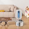 Wireless Induction Pet Water Fountain - 3.2L Infrared Stainless Steel Feeder for Cats