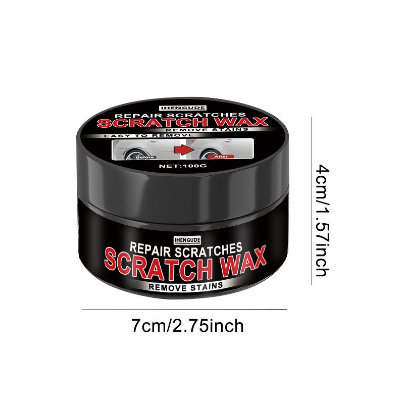 Car Scratch Wax, Car Scratch and Water Ripple Remover, Quickly Repairs Scratches and Restores Shine - Suitable for All Paint Colors Brightener