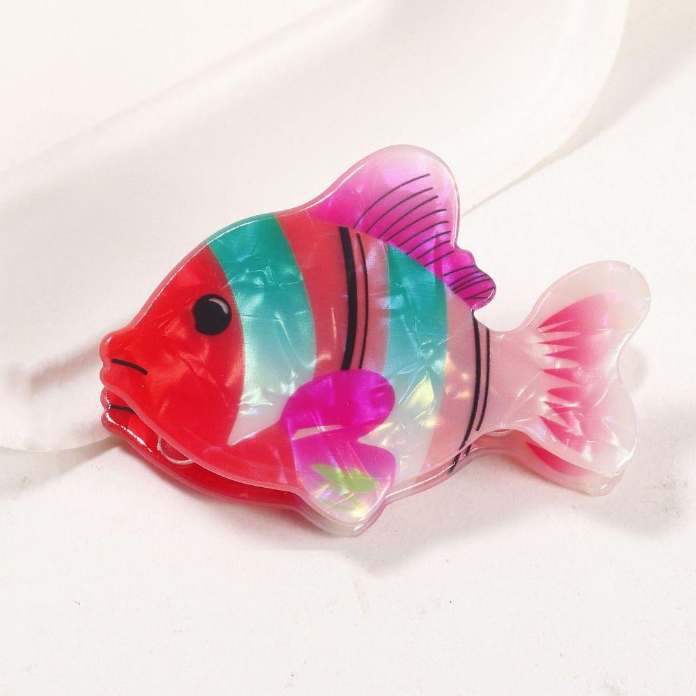 Animal PVC Claw Clip Non-slip Large Shark Clip Cute Fish Hair Claw Daily