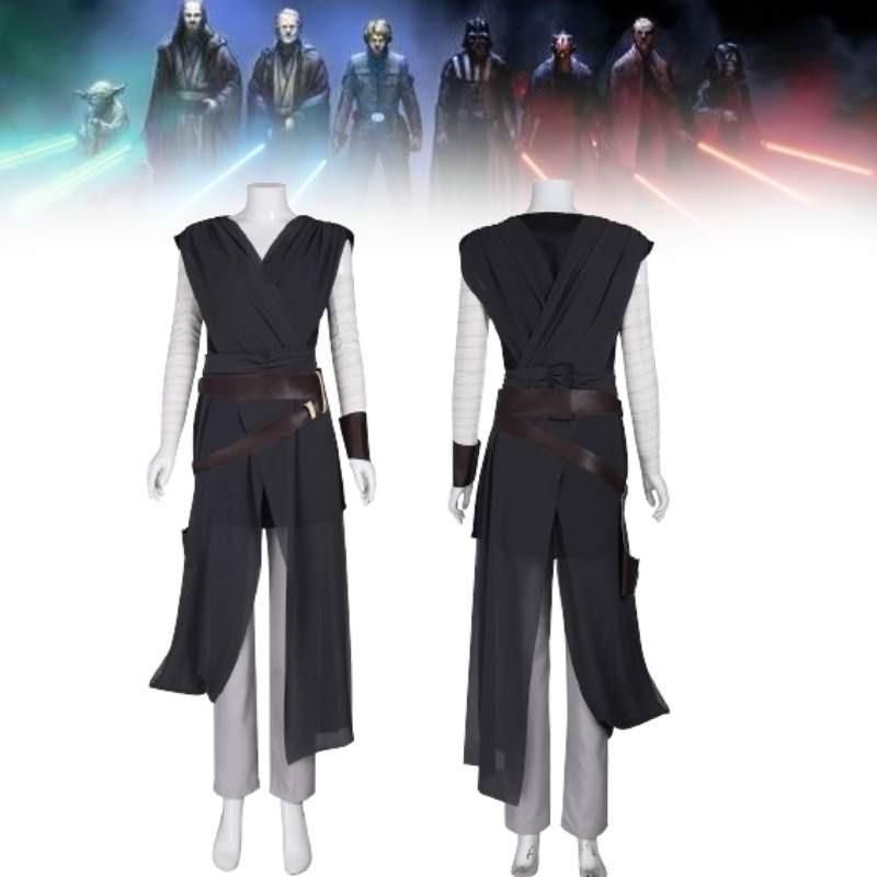 Rey Cosplay Costume Force Awakens Jedi Warrior Outfit Xs-3xl A117356