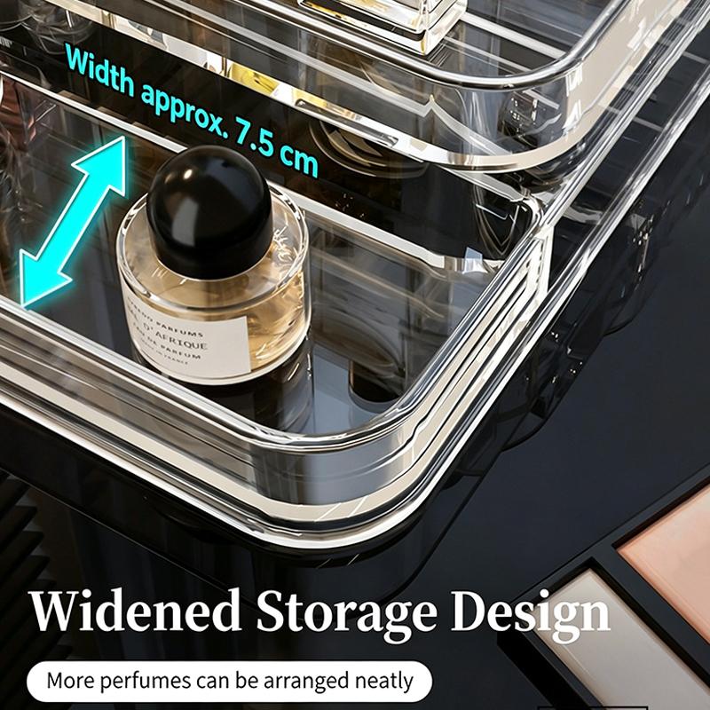 Make Up Organizer Multi-Layer Desk Skin Care Organizer Cosmetic Storage Box Perfume Organizer Transparent Step Display Stand