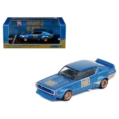 

Inno Models 1/64 Nissan Skyline 2000 GT-R (KPGC110) Racing Concept Blue Готовый продукт
